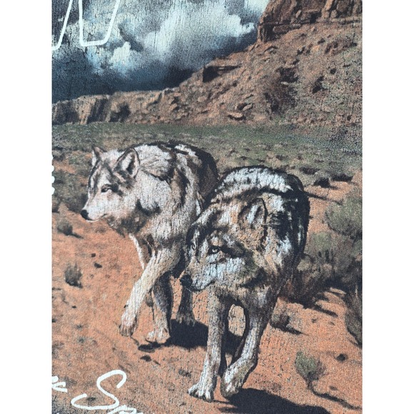 Darc Sport Wolves Club Premium Vintage T-Shirt Black Large Paisley 583/1000 - Picture 3 of 7